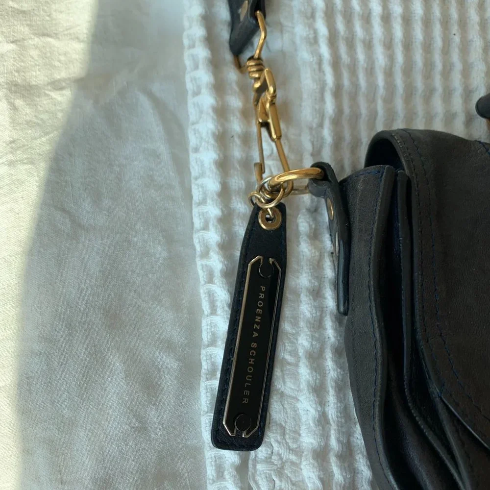 Proenza Schouler Ps1 Navy Leather Cross Body Bag - Picture 4 of 16